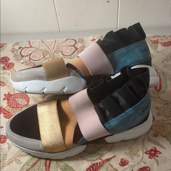 Emilio Pucci Dubai City Up Ruffle Up Multicolor Sneakers 36 Modern Design - Picture 7 of 15